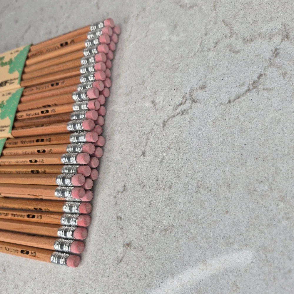 Eberhard Faber Pencils American Naturals No 2 HB 41 Count Wood